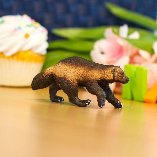 Figura Safari Wolverine Glotón Carcayu Juguete Infantil Tx