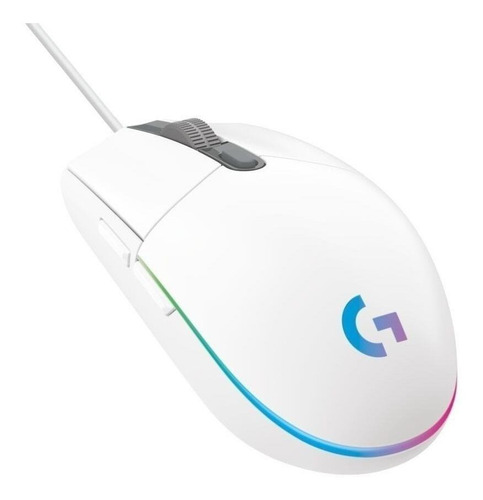 Mouse Gamer Logitech  G Series Lightsync G203 Blanco - Flex