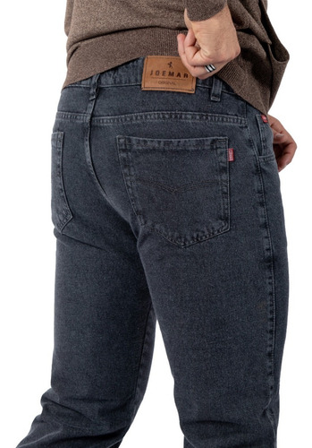 Imagen 3 de 5 de Pantalon Jean Recto Clasico Hombre Talles Grandes 56-60