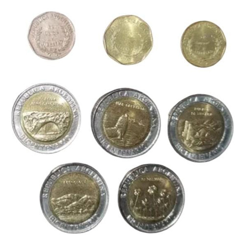 Monedas 1 Centavo + Monedas 1 Peso Conmemorativas