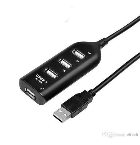 Imagem 1 de 7 de Carregador Adaptador Usb 4 Portas Hub Extensor Ampliador Usb