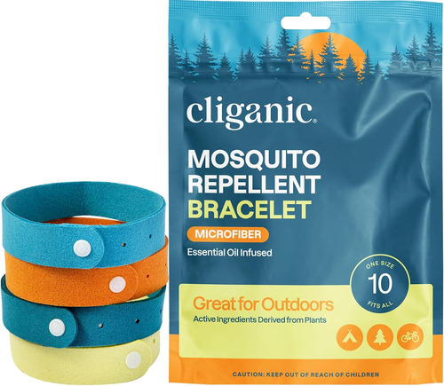 Pulseras Antimosquito De Microfibra (20 Unidades)