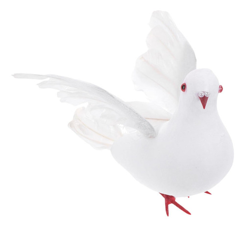 Decoración De Palomas Artificiales Escultura De 25cmx16cm
