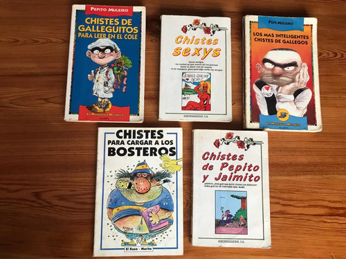Lote 5 Libros De Chistes Pepe Muleiro, Sexys, Bostezos.