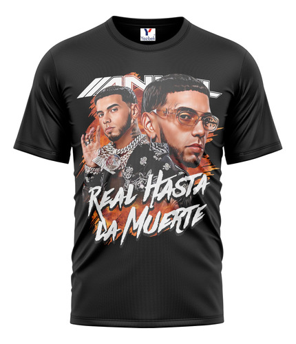 Playera Anuel Aa, Cuello Redondo 100% Algodón