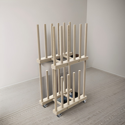 Almacén Portátil Con Ruedas, Medidas: 24x38x76cm