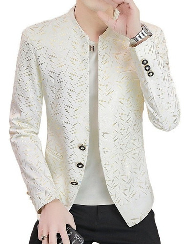 Blazer Traje Sacos Slim Fit Estilo Coreana Para Caballeros