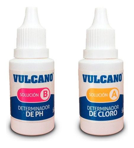 Repuesto Test Kit Vulcano Reactivos Cloro Y Ph Para Piscinas