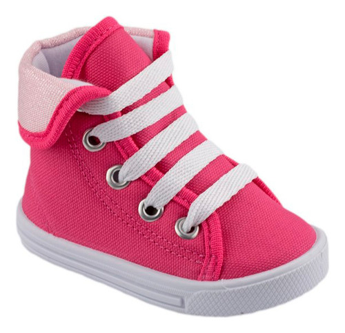 Tênis Infantil Feminino Menina Cano Alto Botinha Moda Casual