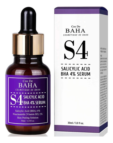 Cos De Baha S4 Salicylic Acid Bha 4% Serum 30 Ml