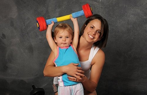 Wod Toys Baby Barbell Plush Segura, Resistente Y De Alta Ca