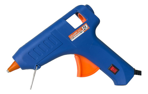 Kit Pistola Cola Quente Botão (on/off) Gt-40sbiv + 1 Kg Cola Cor Azul 127/220v