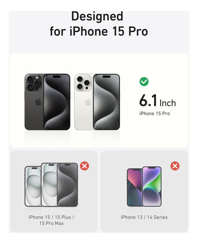 Funda De Teléfono Anker Maggo Maggo Magnetic Para iPhone 15