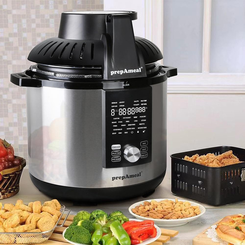 Combo Olla A Presión Y Freidora De Aire 8 Qt