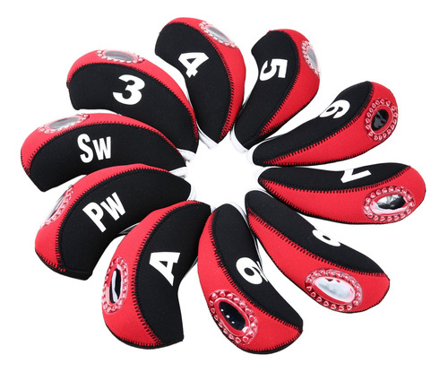 Sword &shield Sports 10 Unids Set Golf Iron Club Head Covers