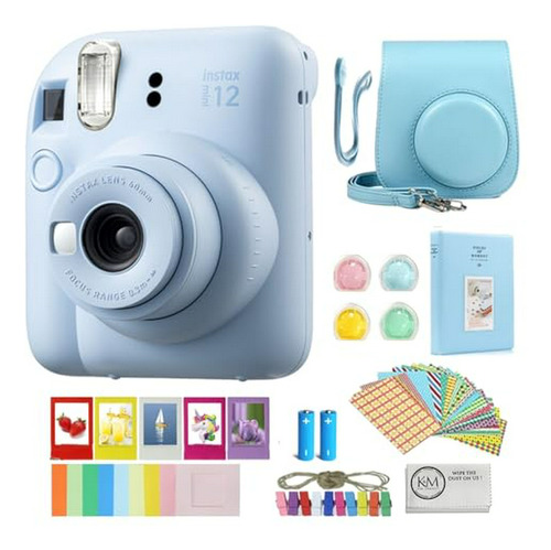 Cámara Instantánea Fujifilm Mini 12 | Azul Pastel + Accesori
