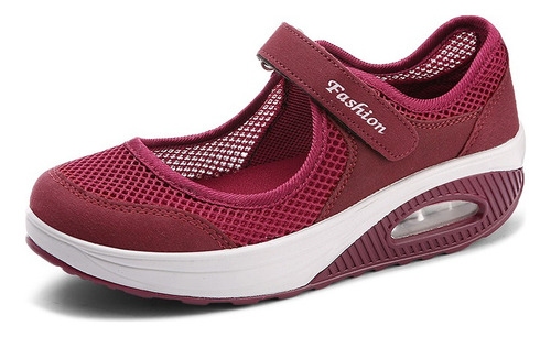 Zapatos Tenis Para Mujer Ligeros De Malla Con Cámara De Aire