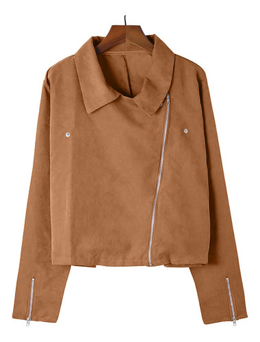 Chaqueta De Punto Corta Con Cremallera Y Frente Abierto De M