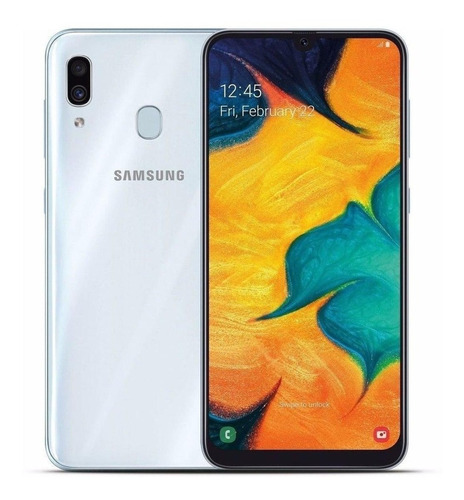 Samsung Galaxy A30 Sm-a305 64gb Blanco Refabricado Liberado (Reacondicionado)