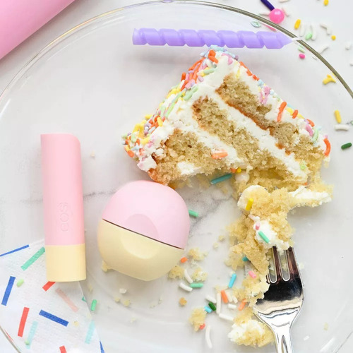 Kit Lip Balm Birthday Cake Eos - 2 Piezas