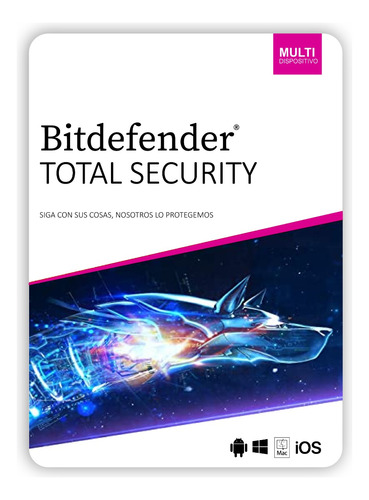 Antivirus Bitdefender Total Security 3 Dispositivos (caja)