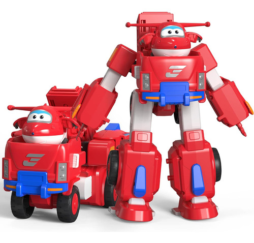 Super Wings Jett - Traje De Robot, Figura De Escala