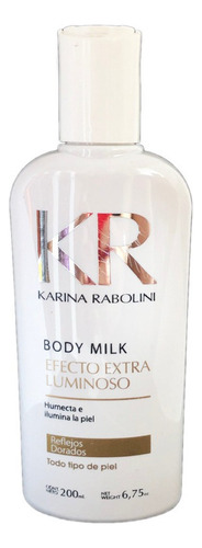 Body Milk Karina Rabolini Efecto Extra Luminoso 200 Ml