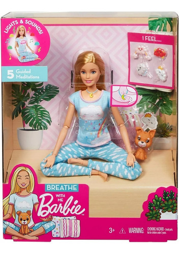 Muñeca Barbie Medita Conmigo Luz Y Sonidos Premium