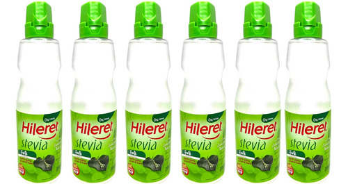 Pack X6 Endulzante Hileret Stevia Liquido 200 Ml