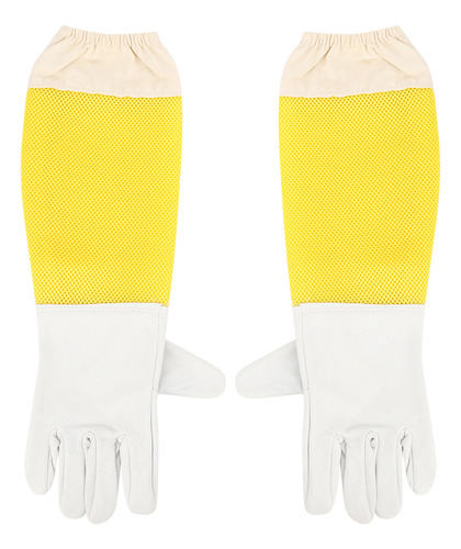 Par De Guantes Protectores De Apicultura De Malla Larga Tran