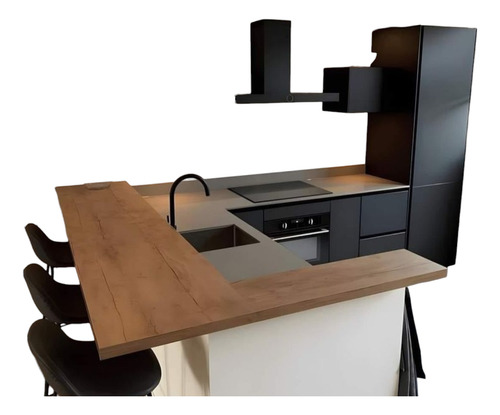 Amoblamiento De Cocina A Medida Negro