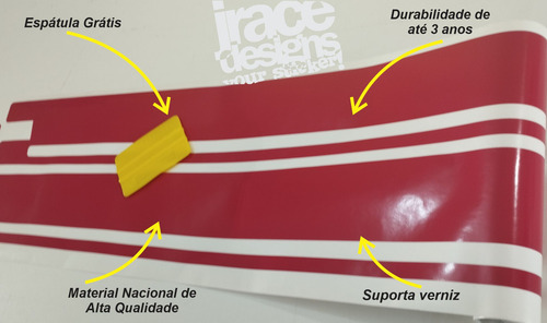 Faixa Lateral Adesivo Mod. Porsche Cayenne Classic Exclusivo