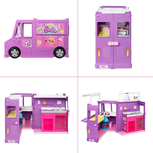 Imagen 3 de 6 de Camion De Comida Food Truck De Barbie