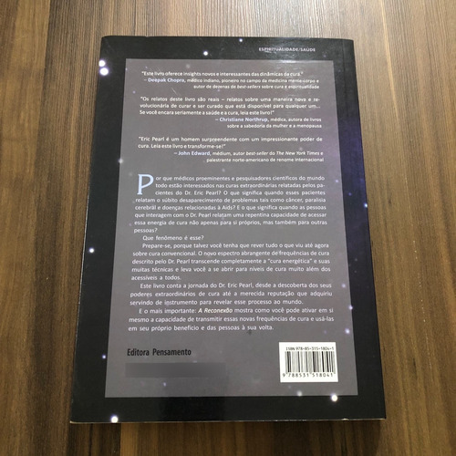 Livro A Reconexão Cure Os Outros, Cure A Si Mesmo Eric Pearl (Usado)