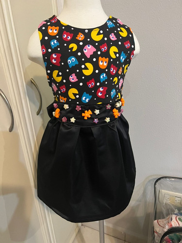 Vestido Niña Pacman 4 Años