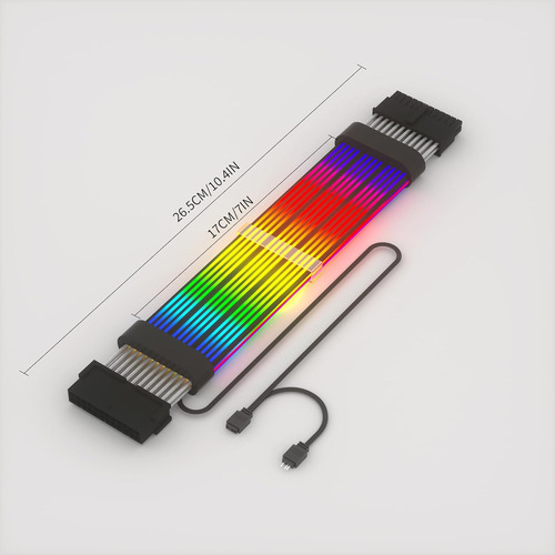 Cable Rgb Sirlyr De 24 Pines, Extensiones De Cables Rgb Psu,