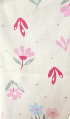 Imagen 3 de 3 de Conjunto Bebe Frisa Pant.estampado Buzo Liso Bord.flores
