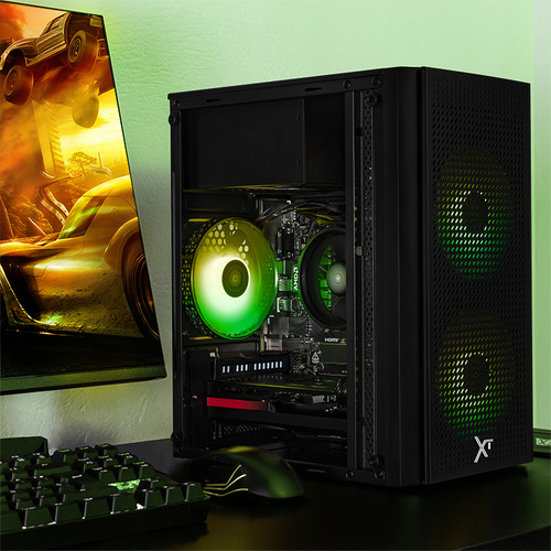 Xtreme Pc Gaming Amd Radeon Rx 7600 Ryzen 5 8400f 32gb Ddr5 Ssd 1tb Monitor Curvo 27 165hz Wifi Air Max Black