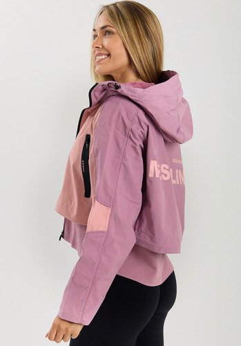 Campera Mujer Impermeable Rompeviento Con Piel Irun