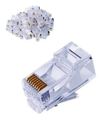 Conector Rj-45 Imexx Cat 6 100 Und Rj45 Cat6