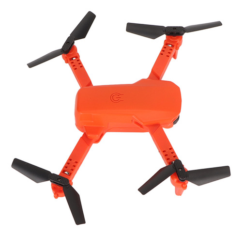 Mini Dron Cuadricóptero Naranja 4k Con Doble Cámara Hd, Ante