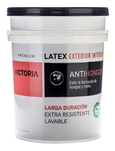 Pintura Latex Exterior Interior Antihongos Victoria 1 Lt 