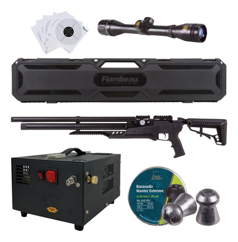 Rifle Avenge-x Tactical Pcp .25 210cc Super Kit Compresor Xc