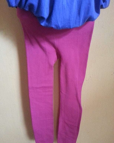 Leggins Grueso Color Fucsia  Y Azul Talla U Us $ 8,00