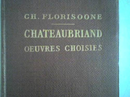 Chateaubriand - Obras Escogidas - Texto En Frances - Antiguo