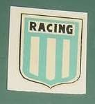 Calcomania Agua Futbol Club Racing Escudo