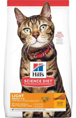 Hills Adult Original Light Alimento Gatos Control Peso 3.2kg