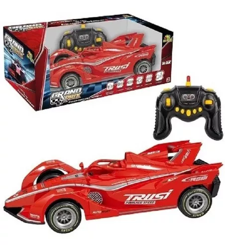 CARRINHO FORMULA 1 CONTROLE REMOTO INFANTIL CARRO 7 FUNCOES FUMACA