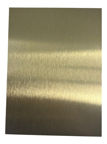 Aluminio Sublimable Oro Cepillado 4 Unidades Espesor 0,4mm