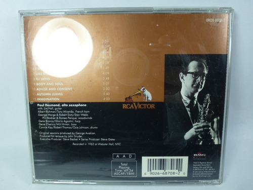 Paul Desmond Desmond Blue Audio Cd En Caballito* (Usado)
